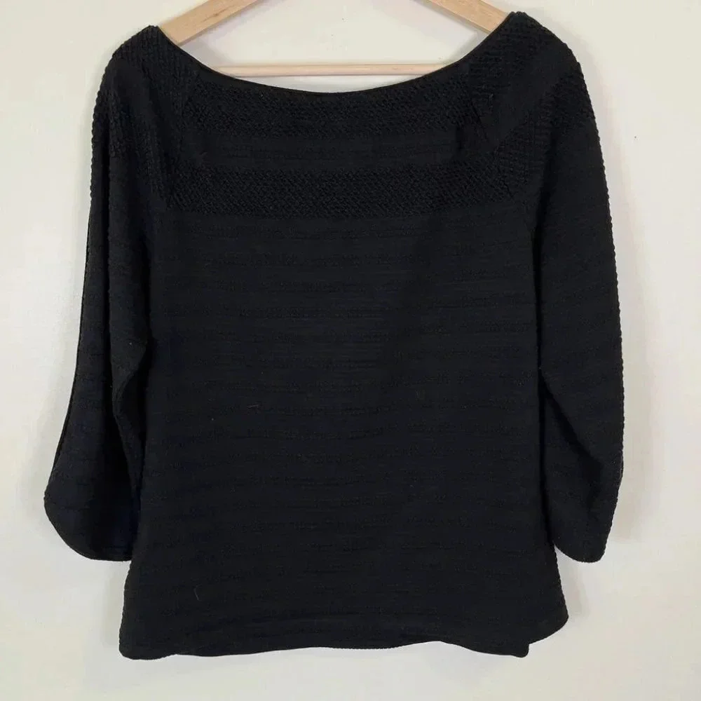 ANTHROPOLOGIE MEADOW RUE OFF SHOULDER TEXTURED TOP
